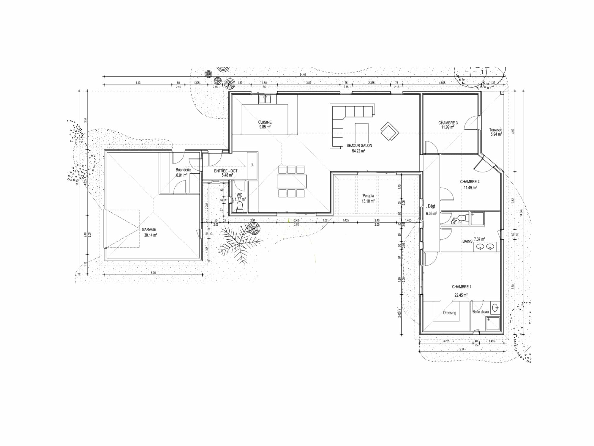 principe construction ossature bois